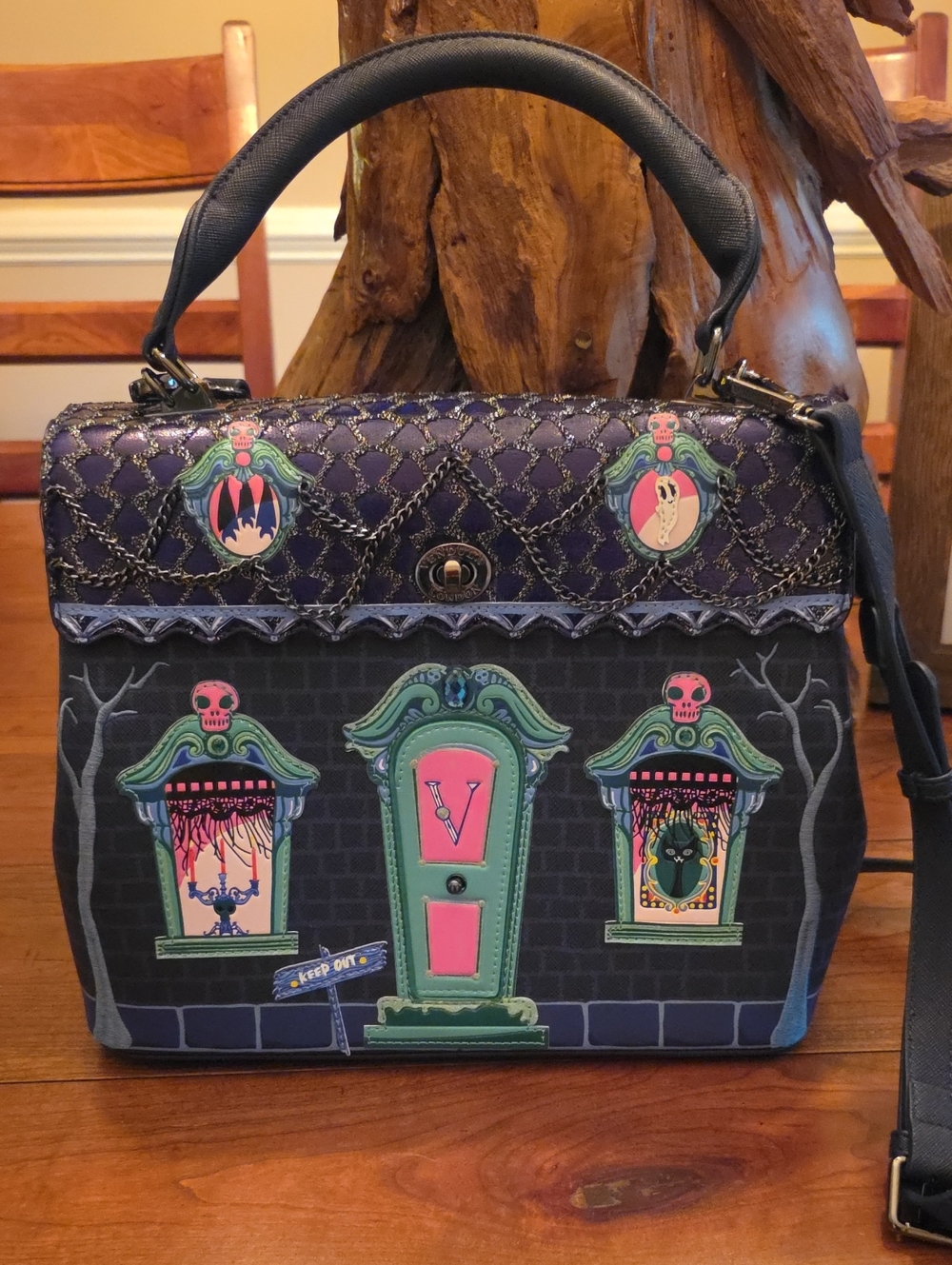 Cat Dracula's Haunted House Mini Grace Bag by Vendula London